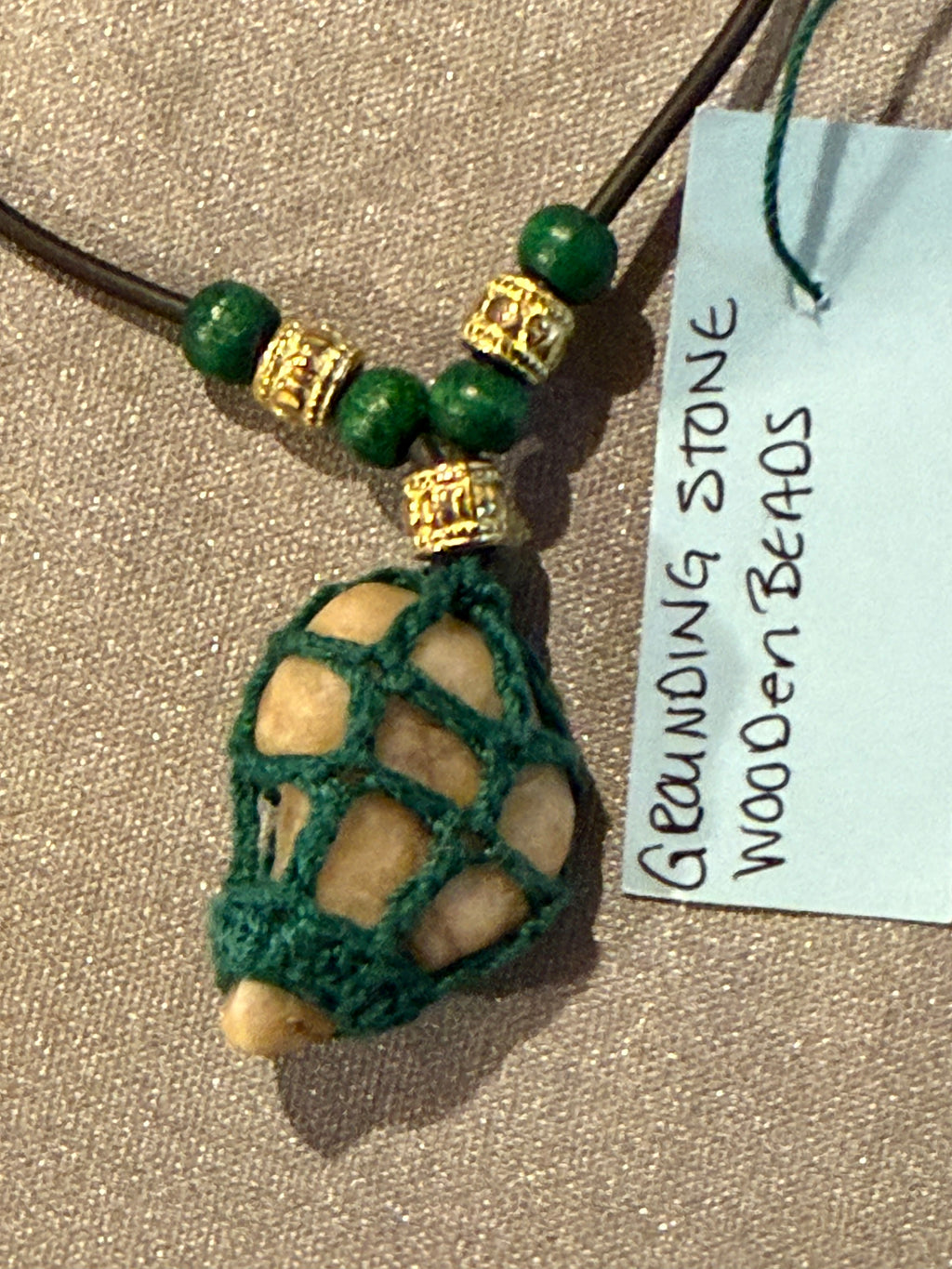 natural grounding stone necklace