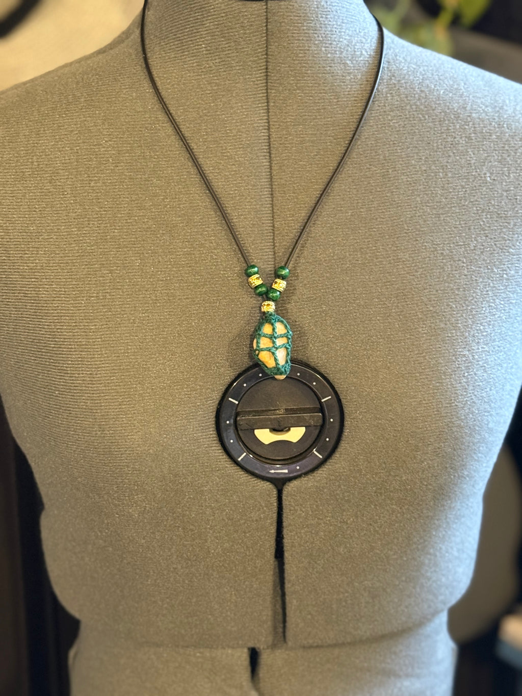 natural grounding stone necklace