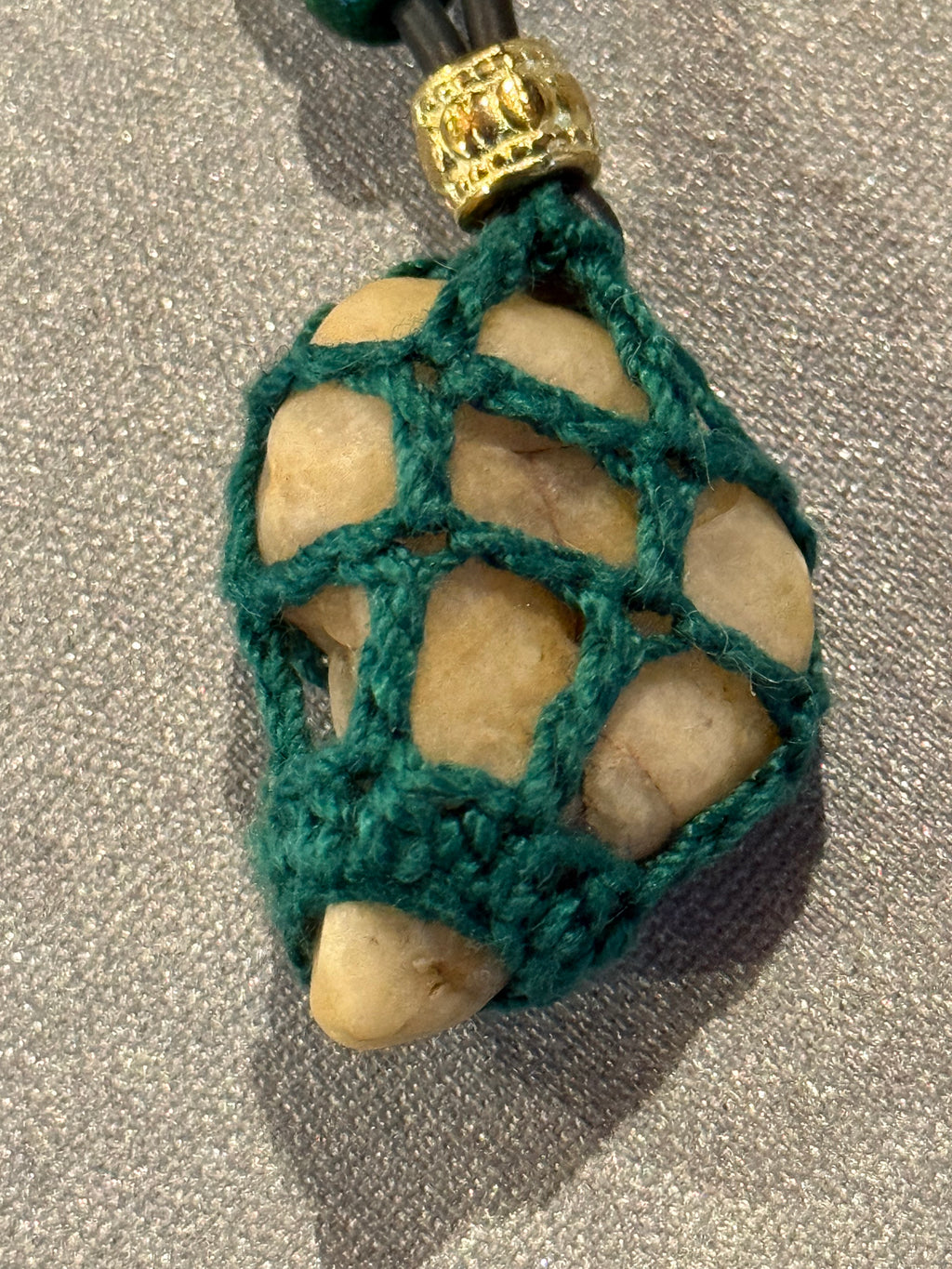 natural grounding stone necklace