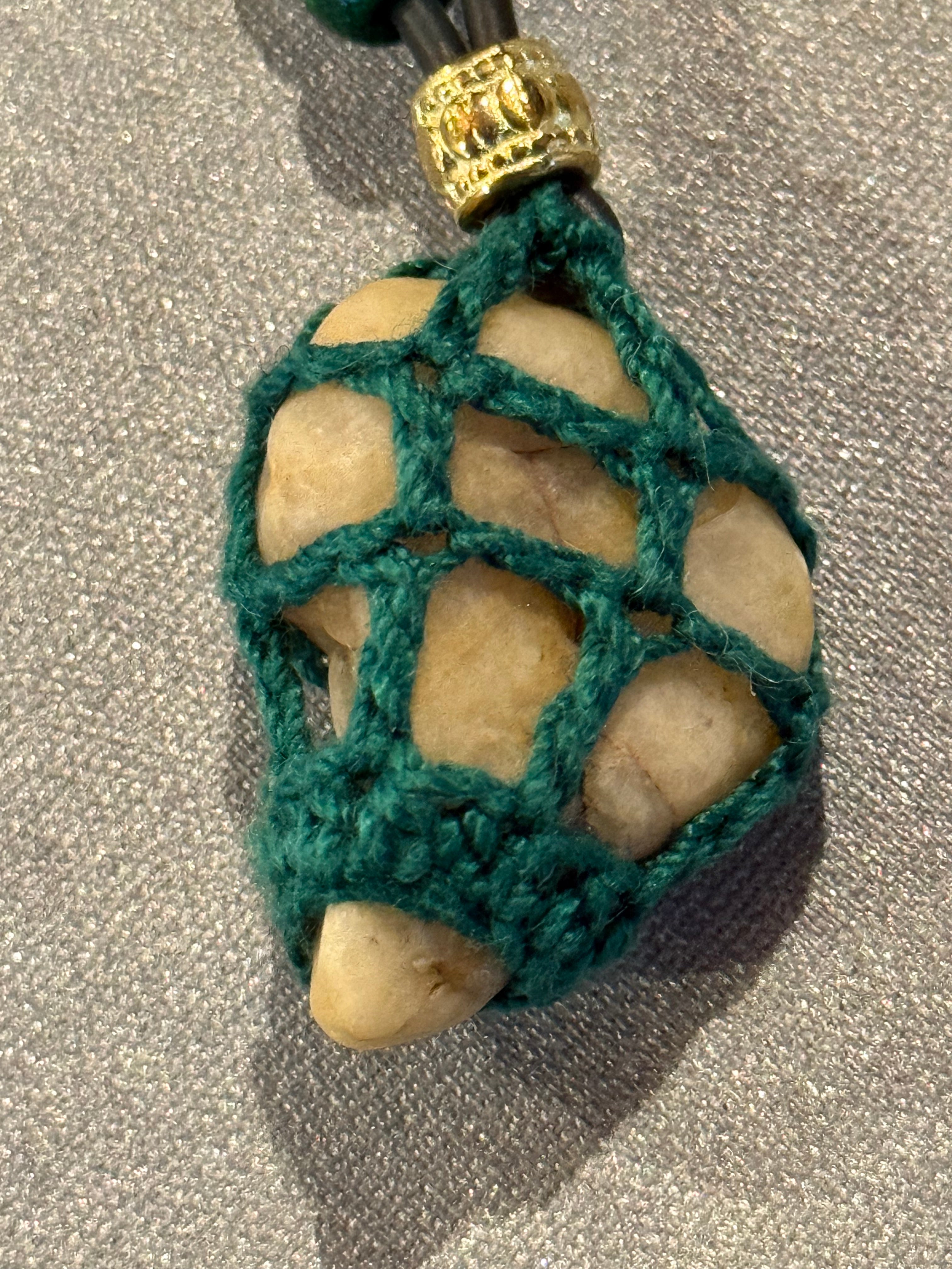 natural grounding stone necklace