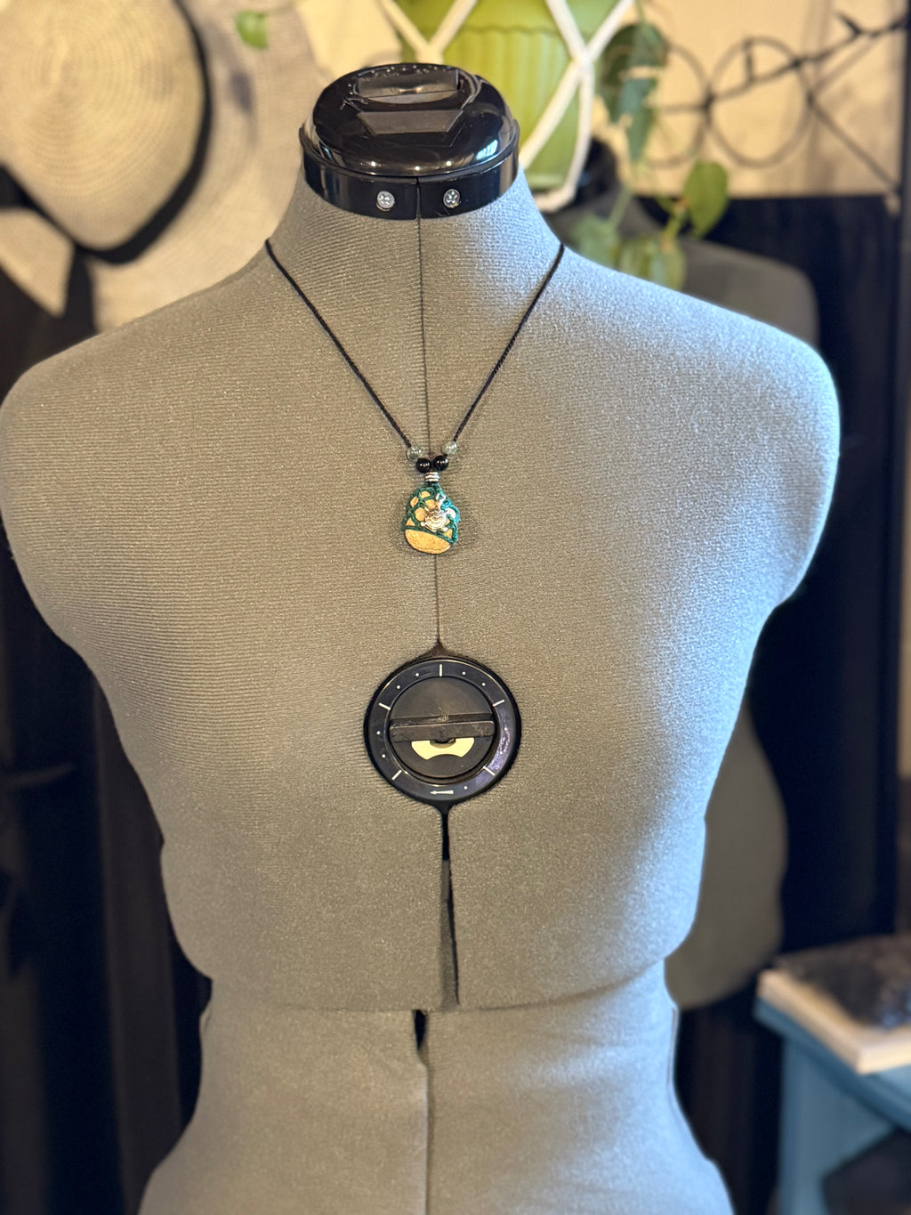 grounding stone turtle necklace