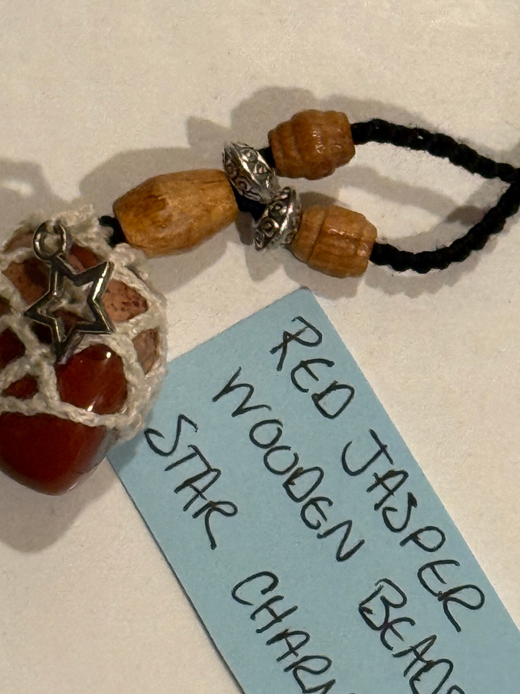 red jasper star necklace