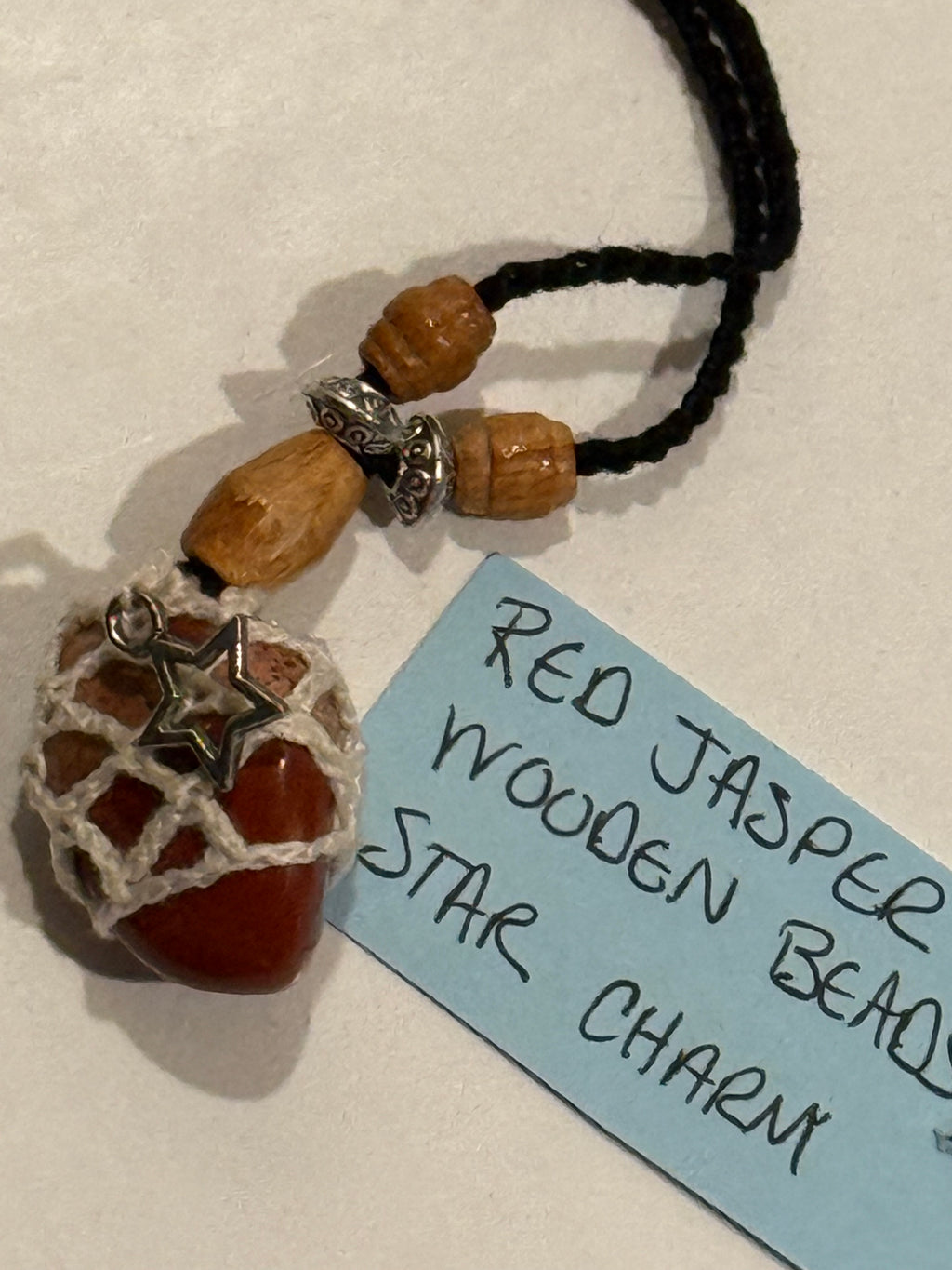 red jasper star necklace