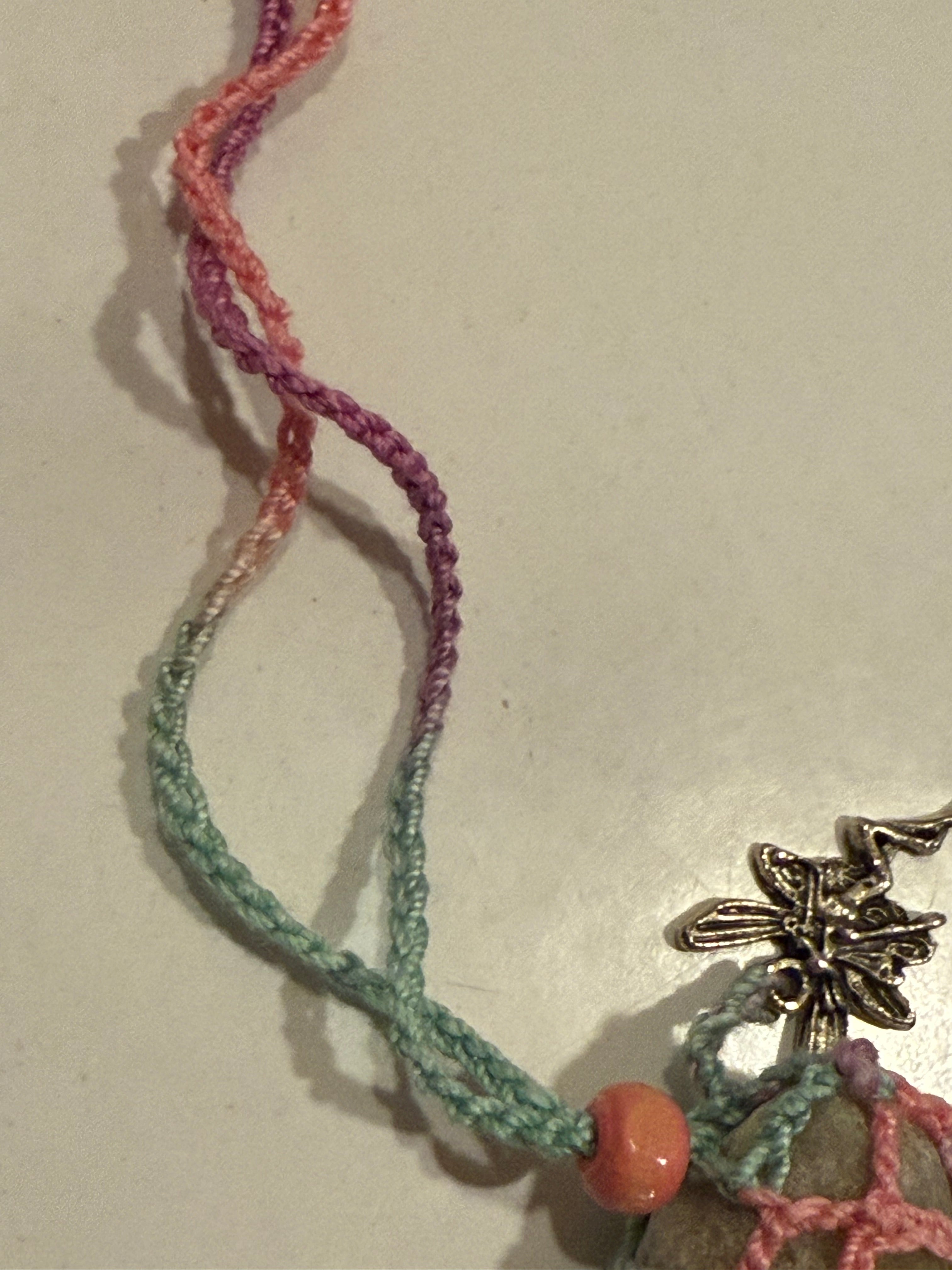 Fairy charm stone necklace