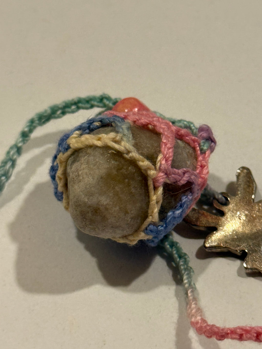 Fairy charm stone necklace