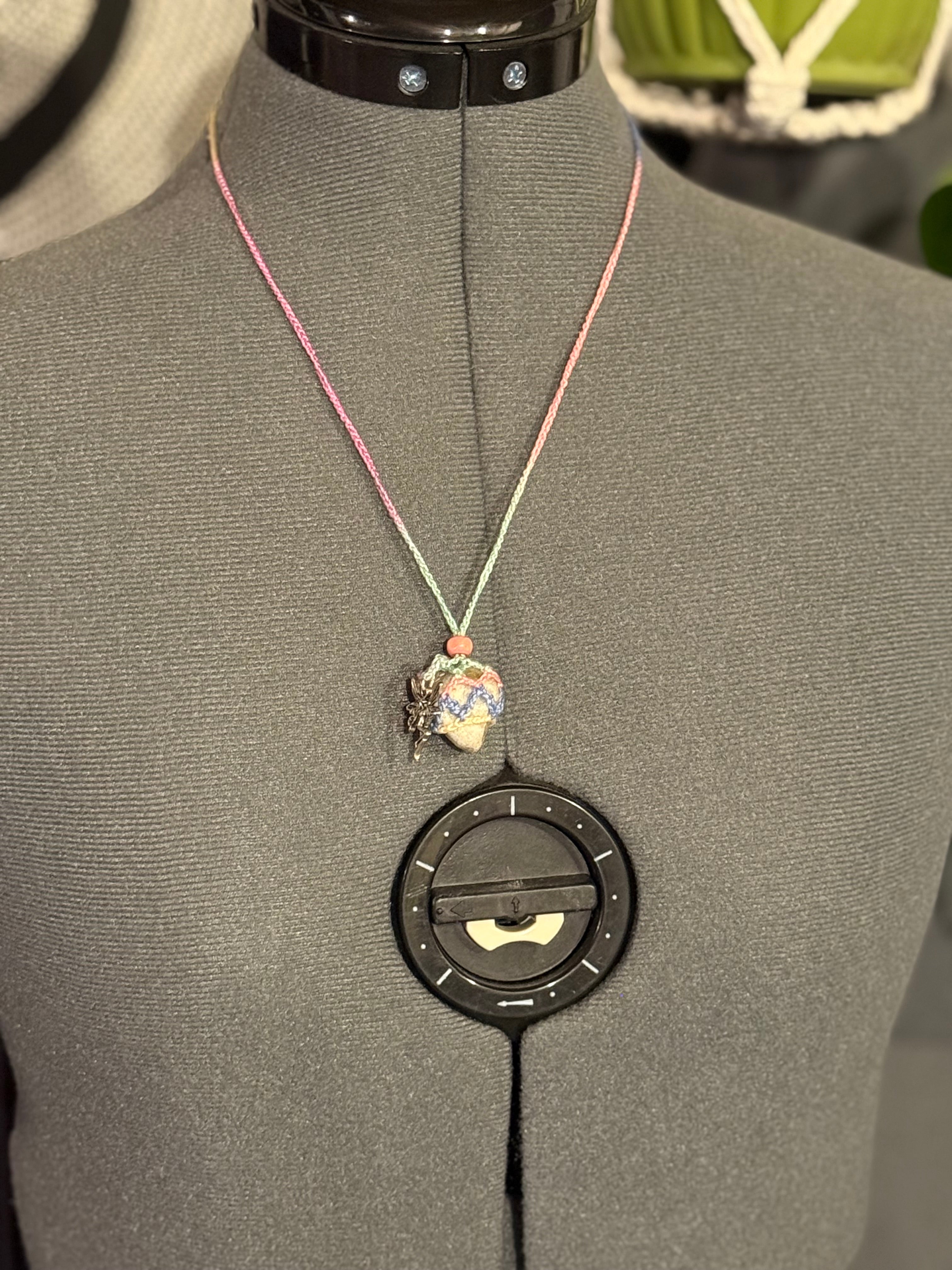 Fairy charm stone necklace