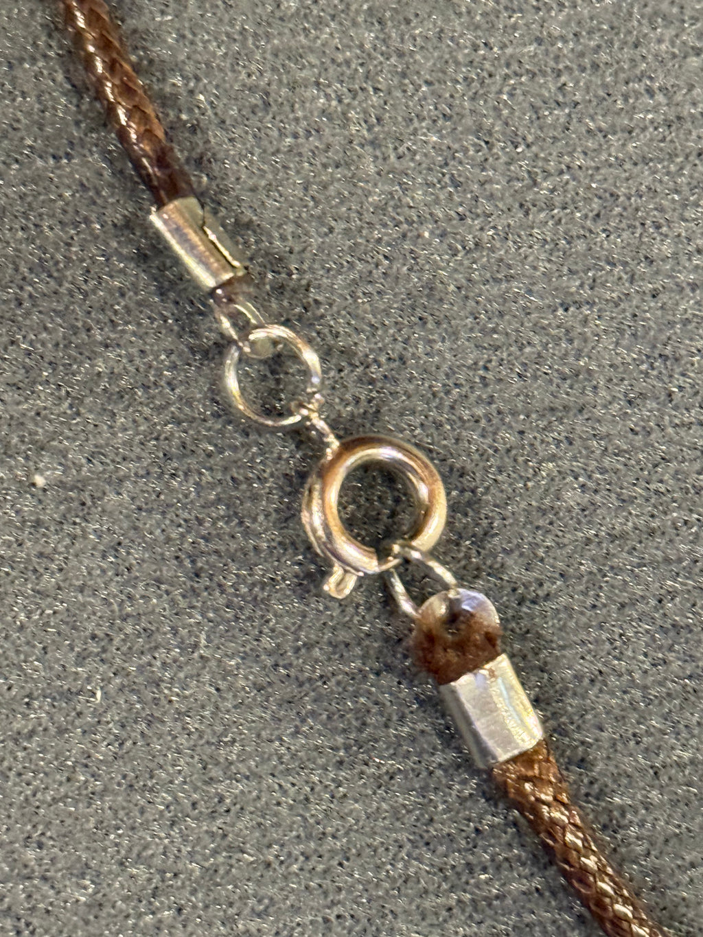 celtic knot necklace with blue and green beads