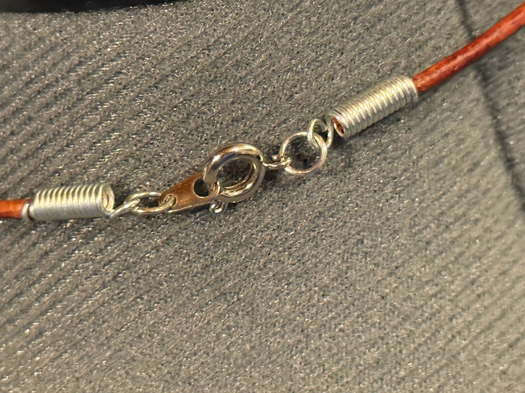 Owl grounding stone necklace