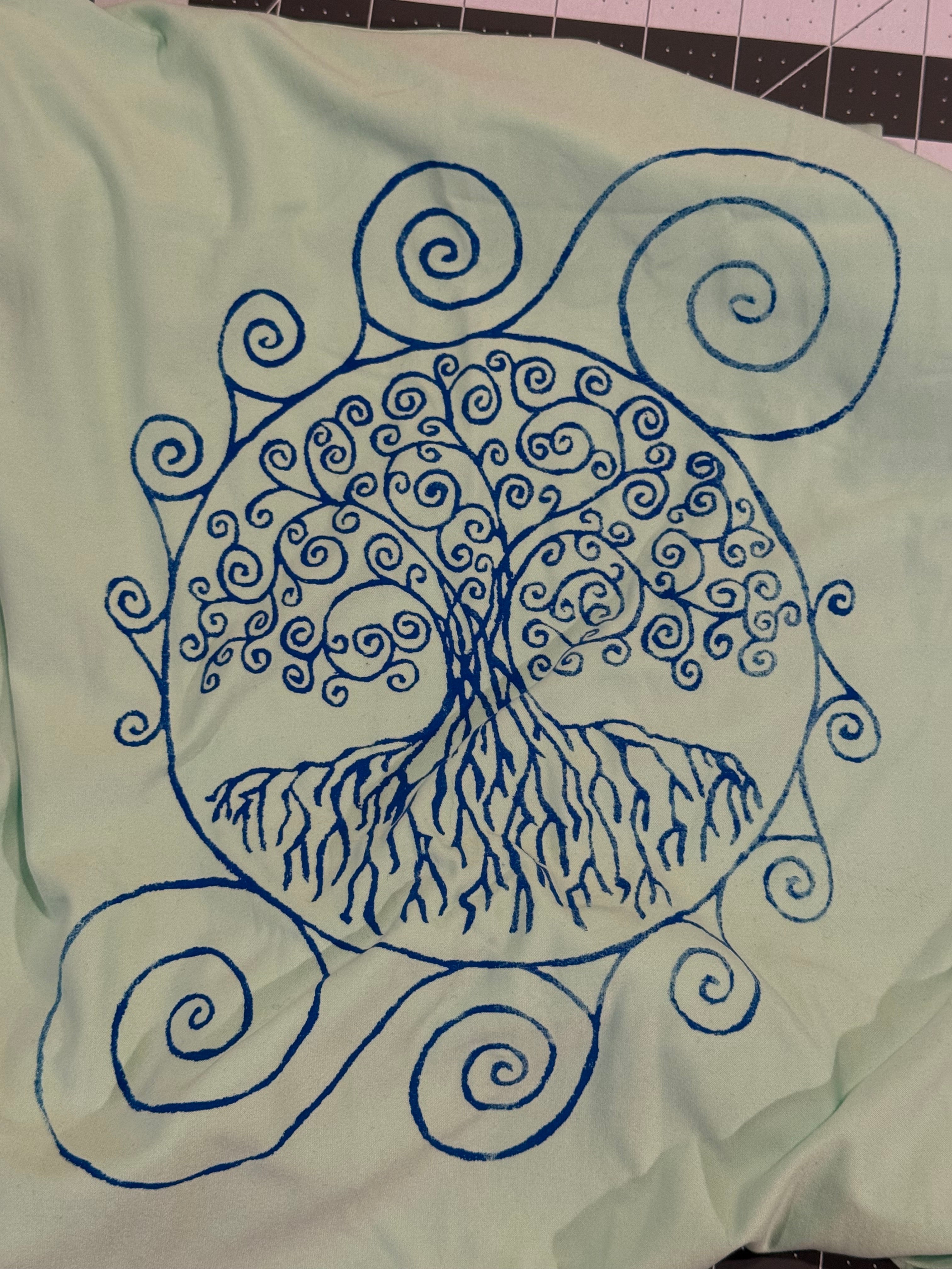 mint green world's tree tank