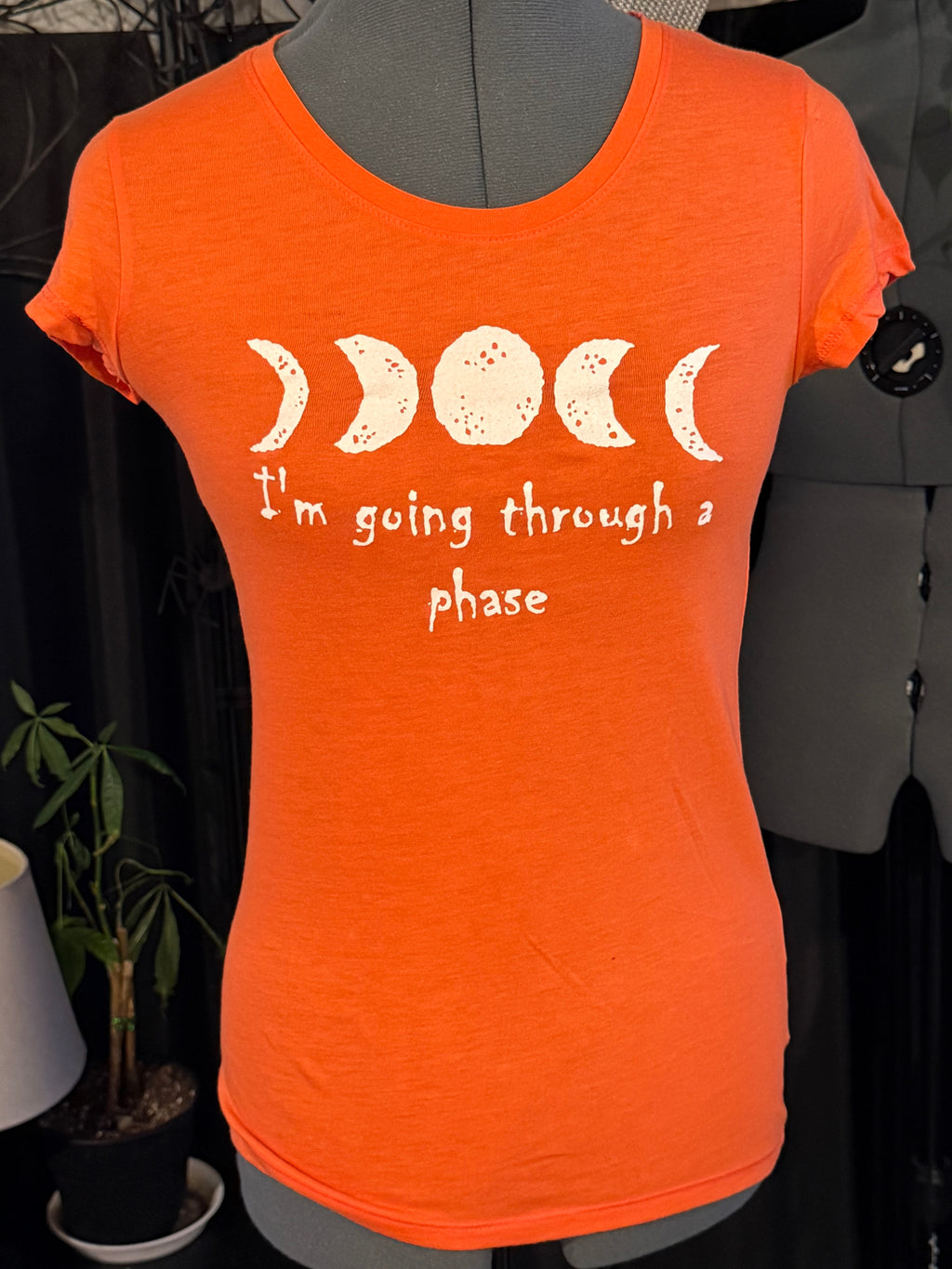 I'm going through a phase women's T shirt in orange
