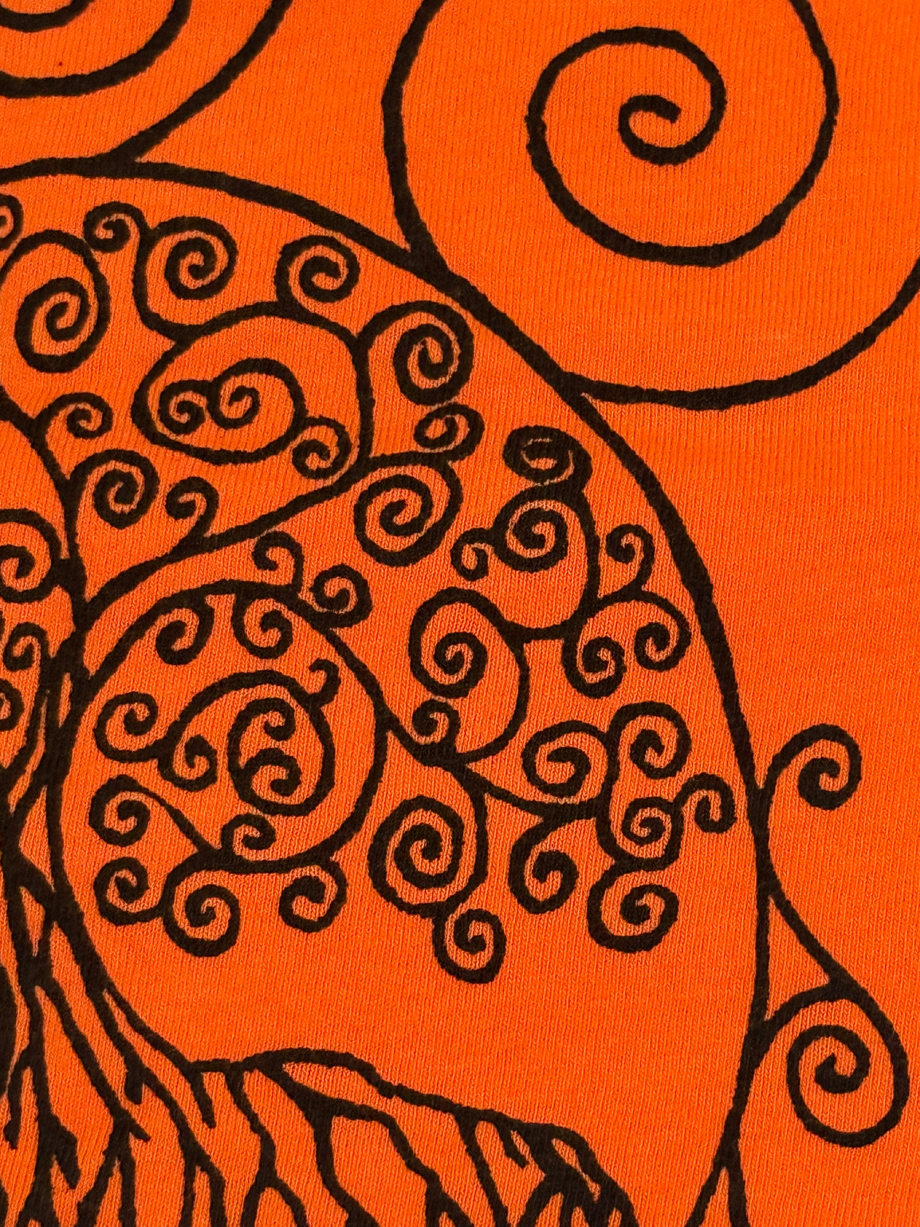 women's XL orange tree of life shirt