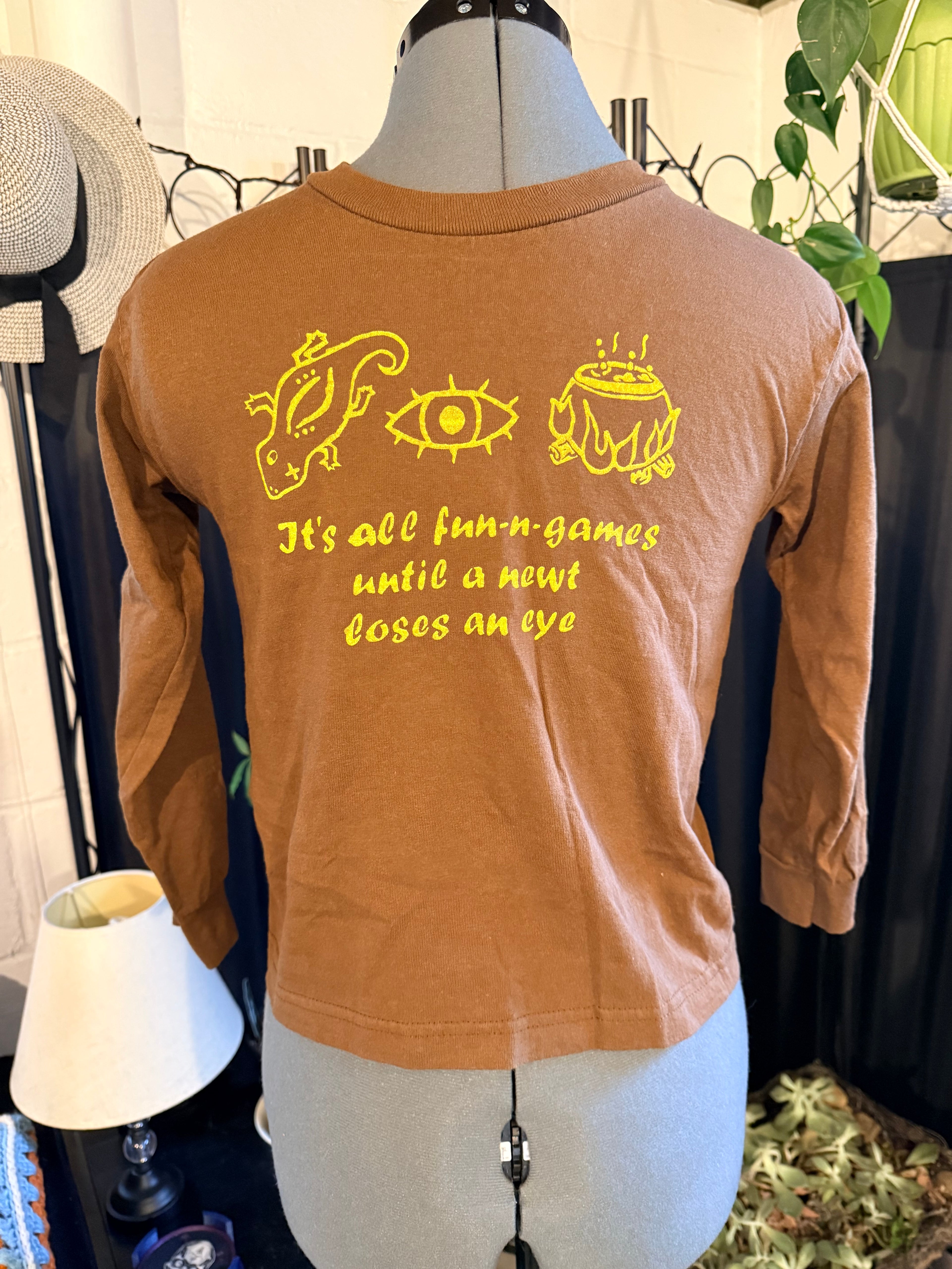 kid's long sleeve 'eye of newt' shirt