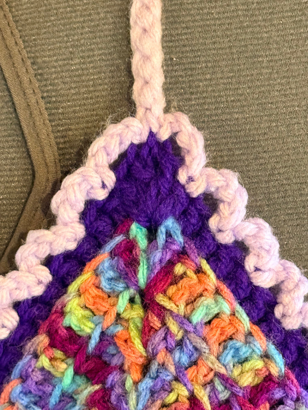 purple confetti halter top