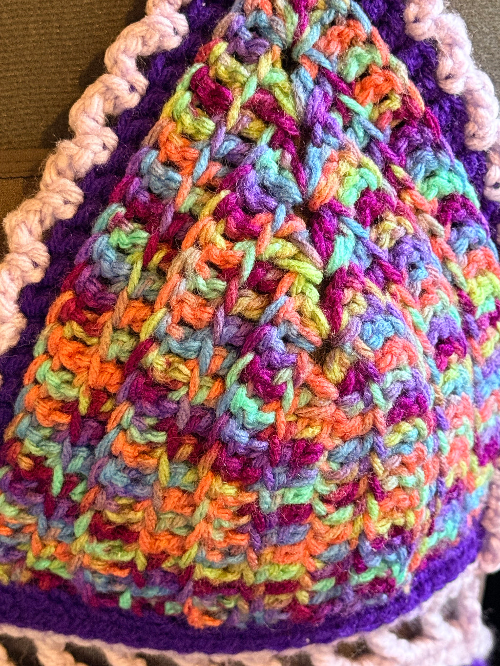 purple confetti halter top