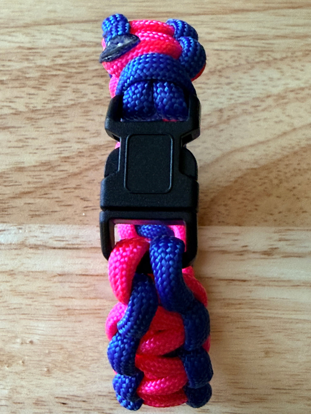 Hot pink & royal blue paracord bracelet