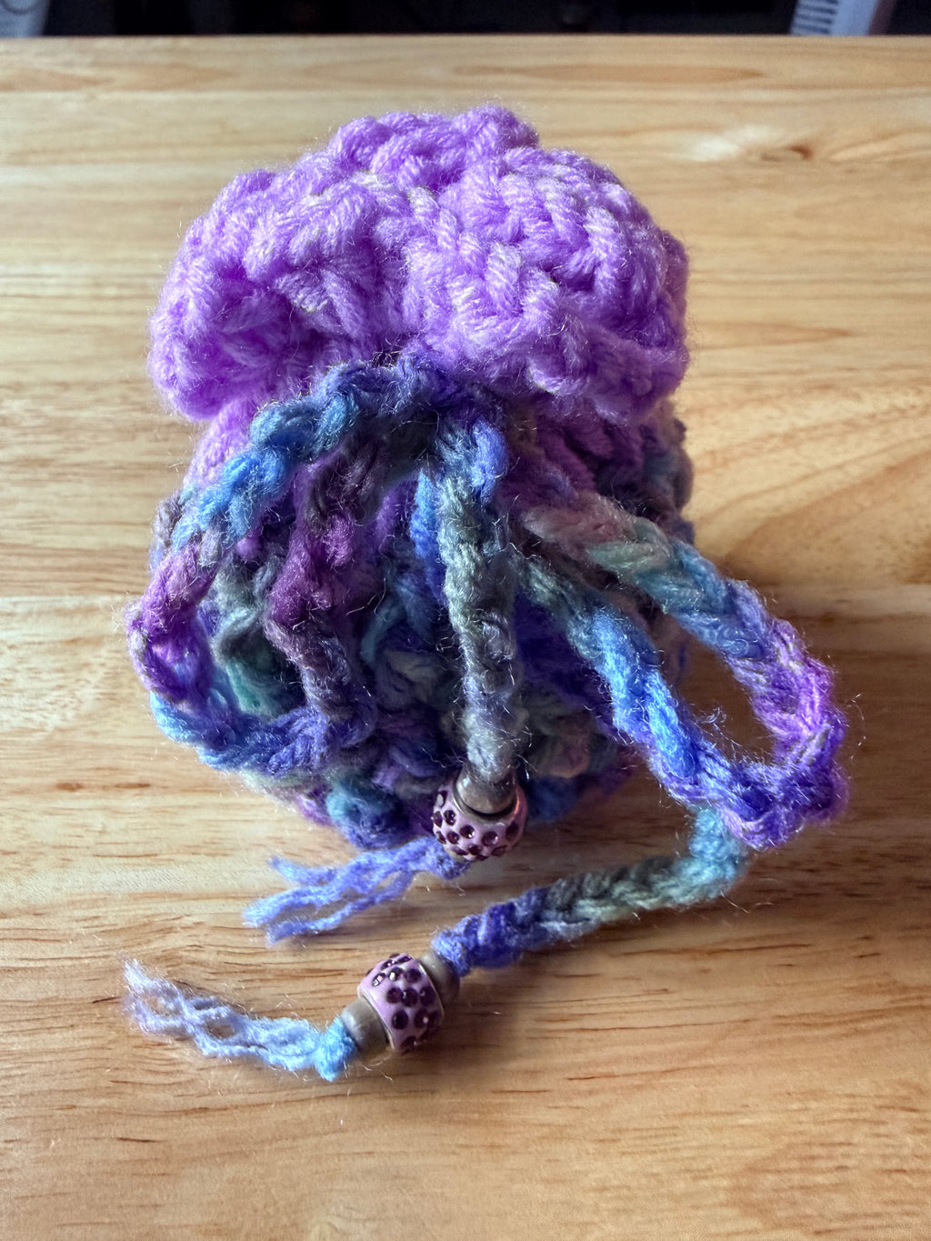 Cool pastel colors & lavender dice bag