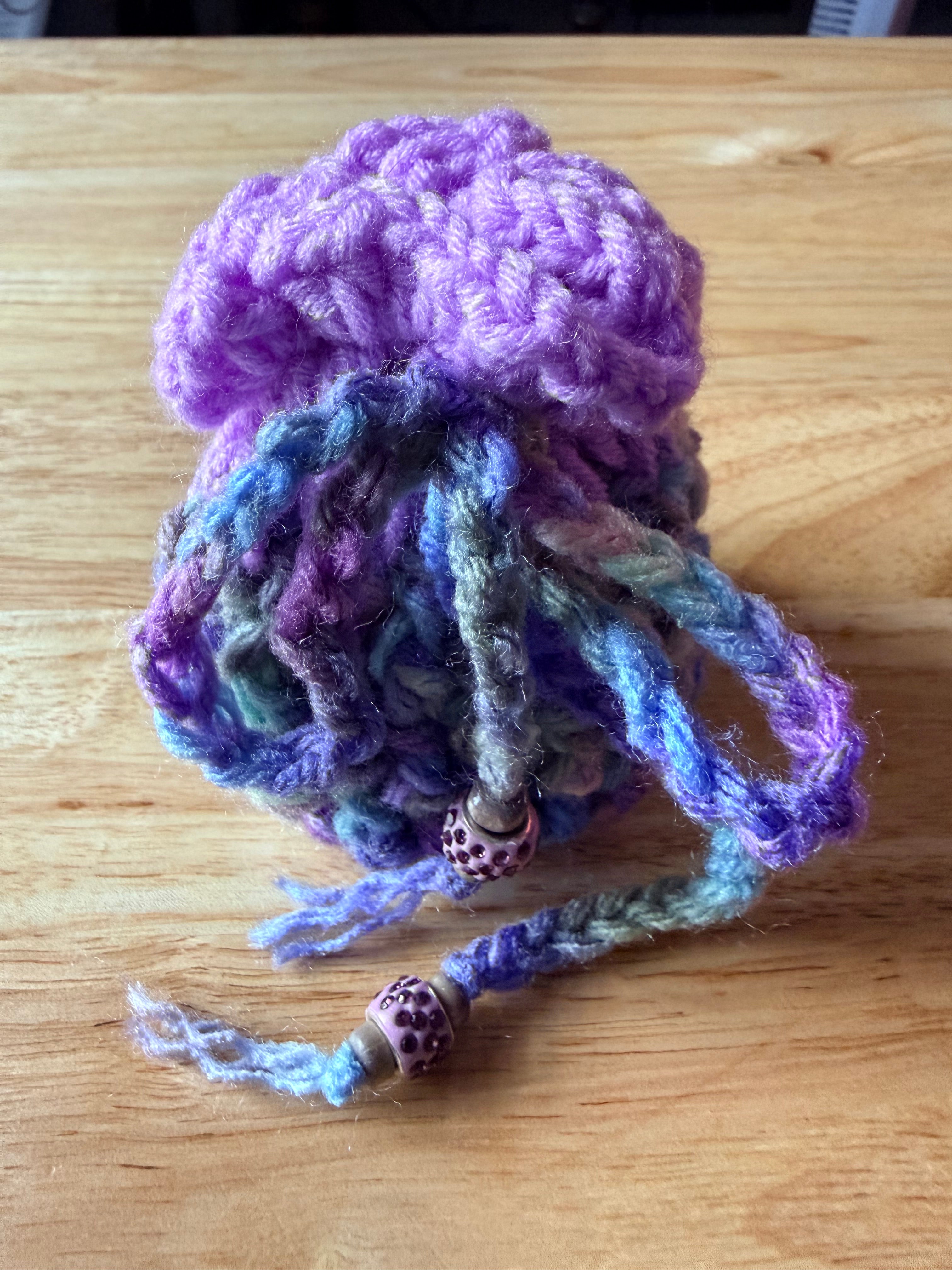 Cool pastel colors & lavender dice bag