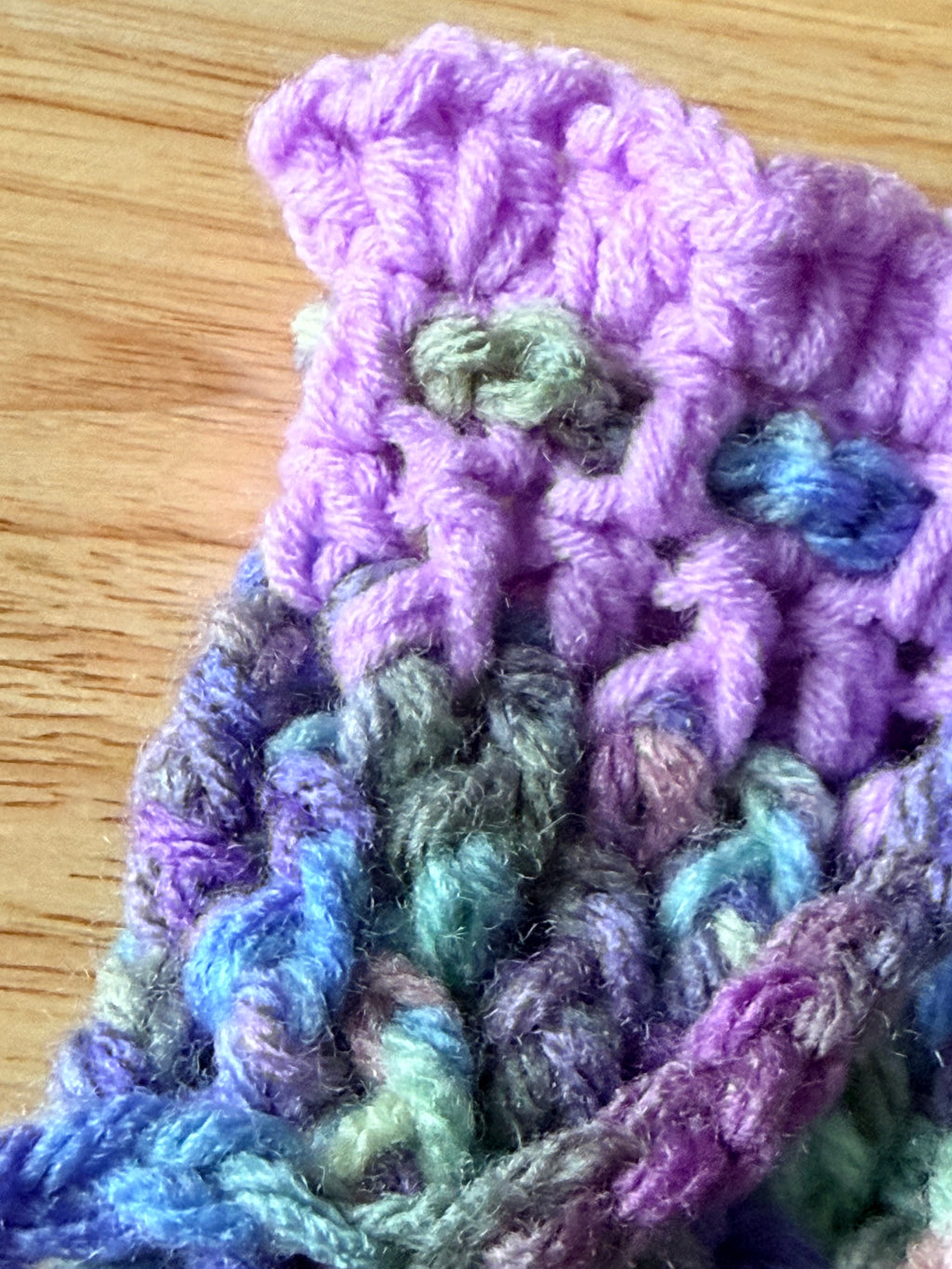 Cool pastel colors & lavender dice bag