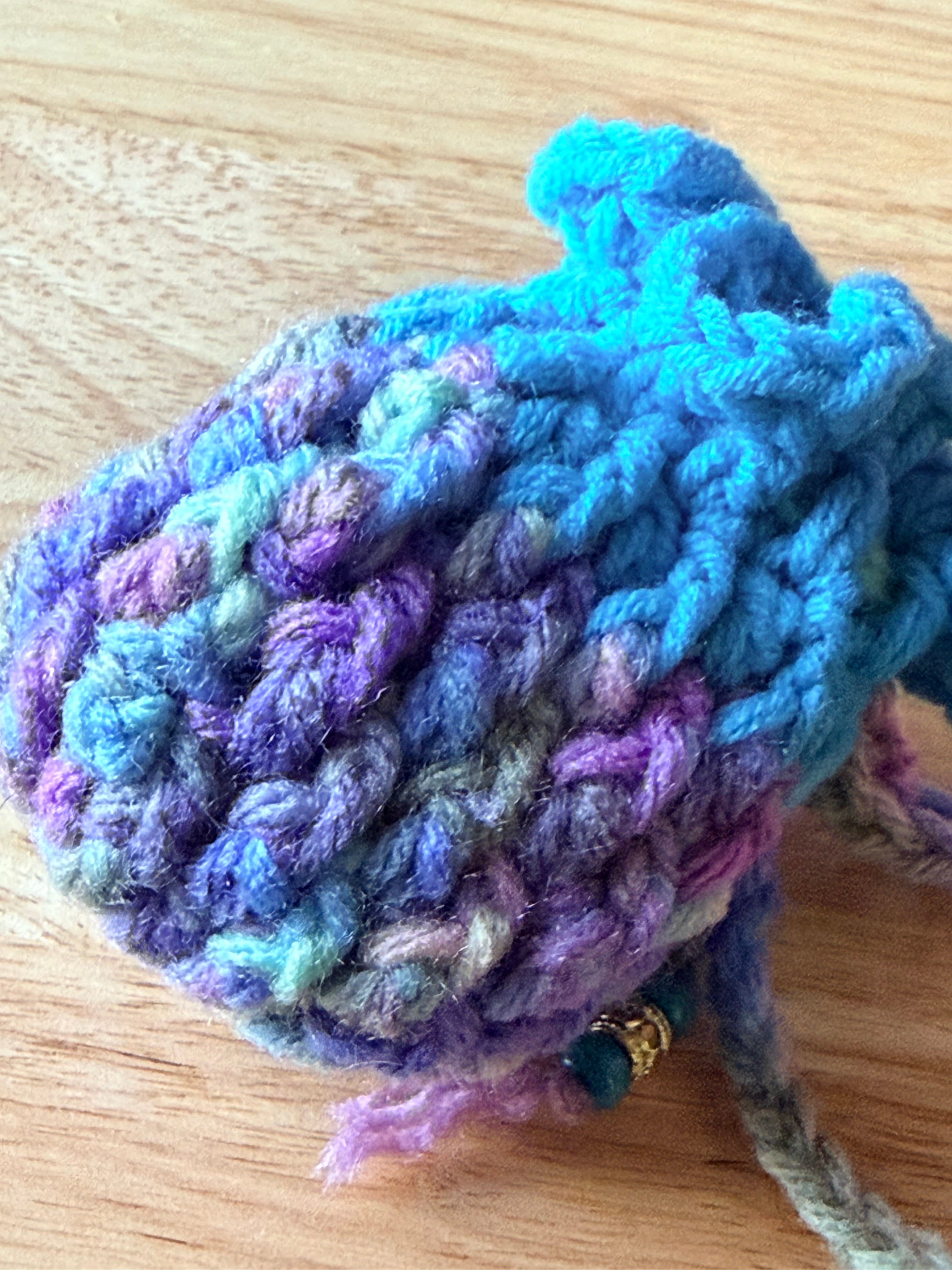 cool pastel colors and teal dice bag