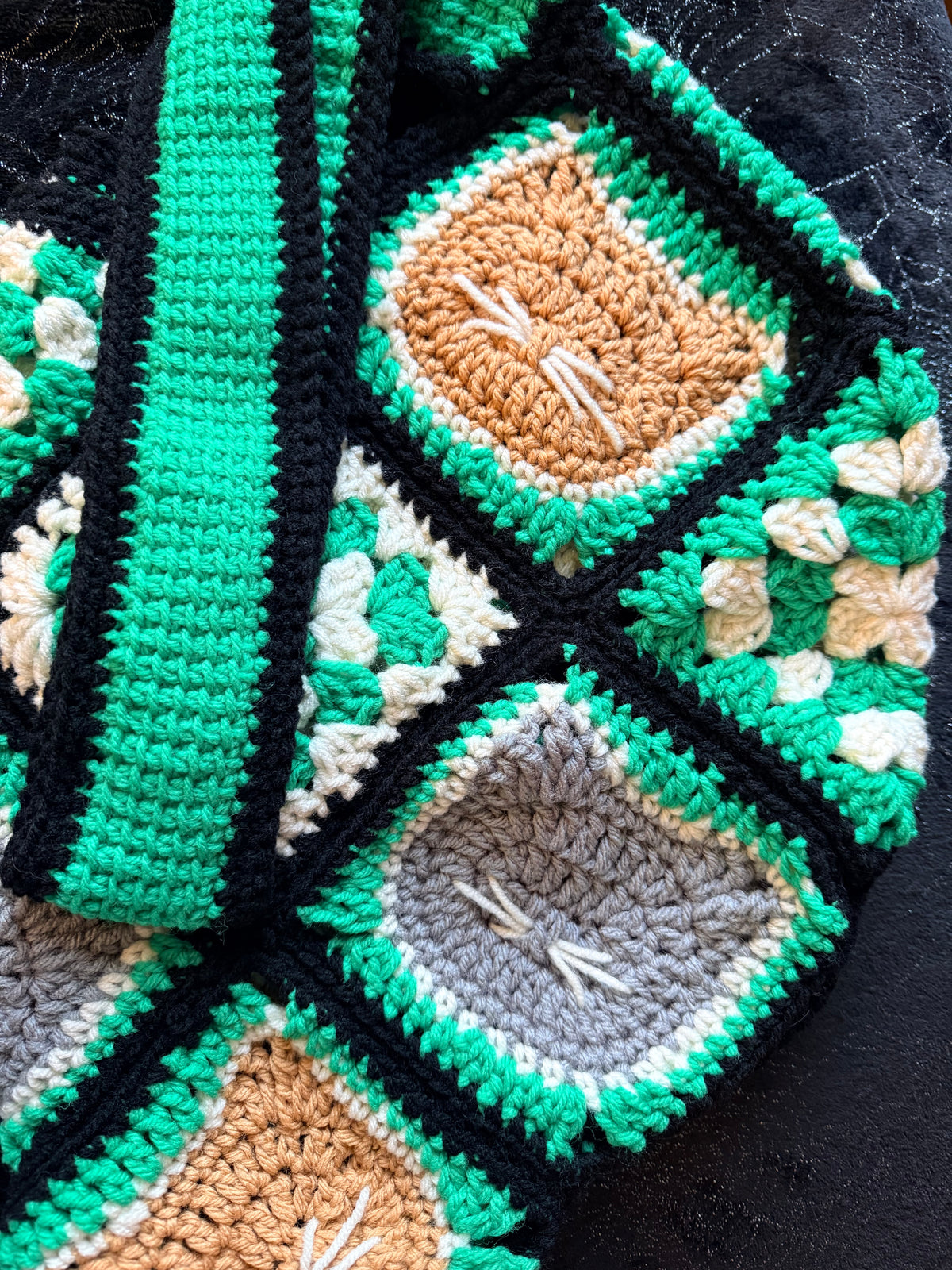 Green Cat Carryall Bag