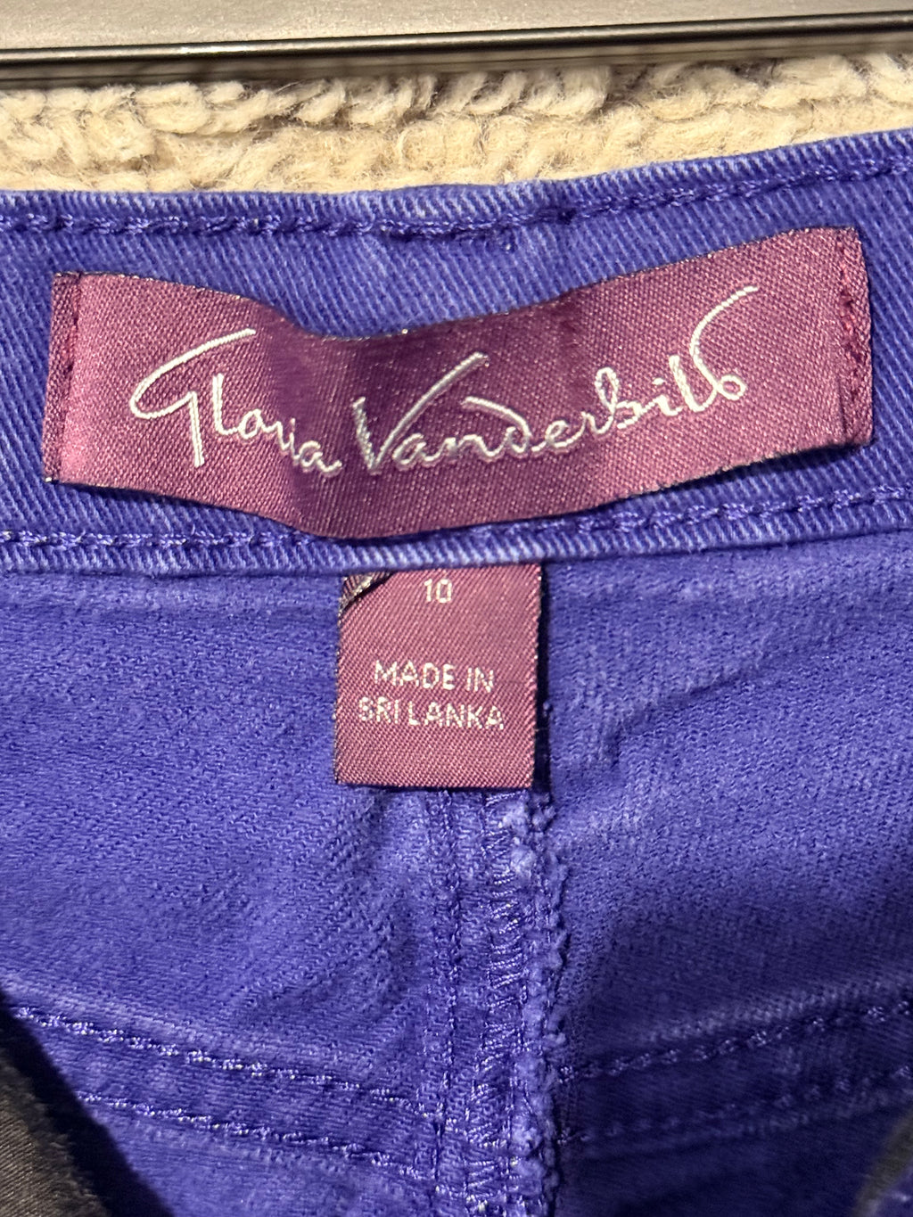 purple & gray bell bottoms
