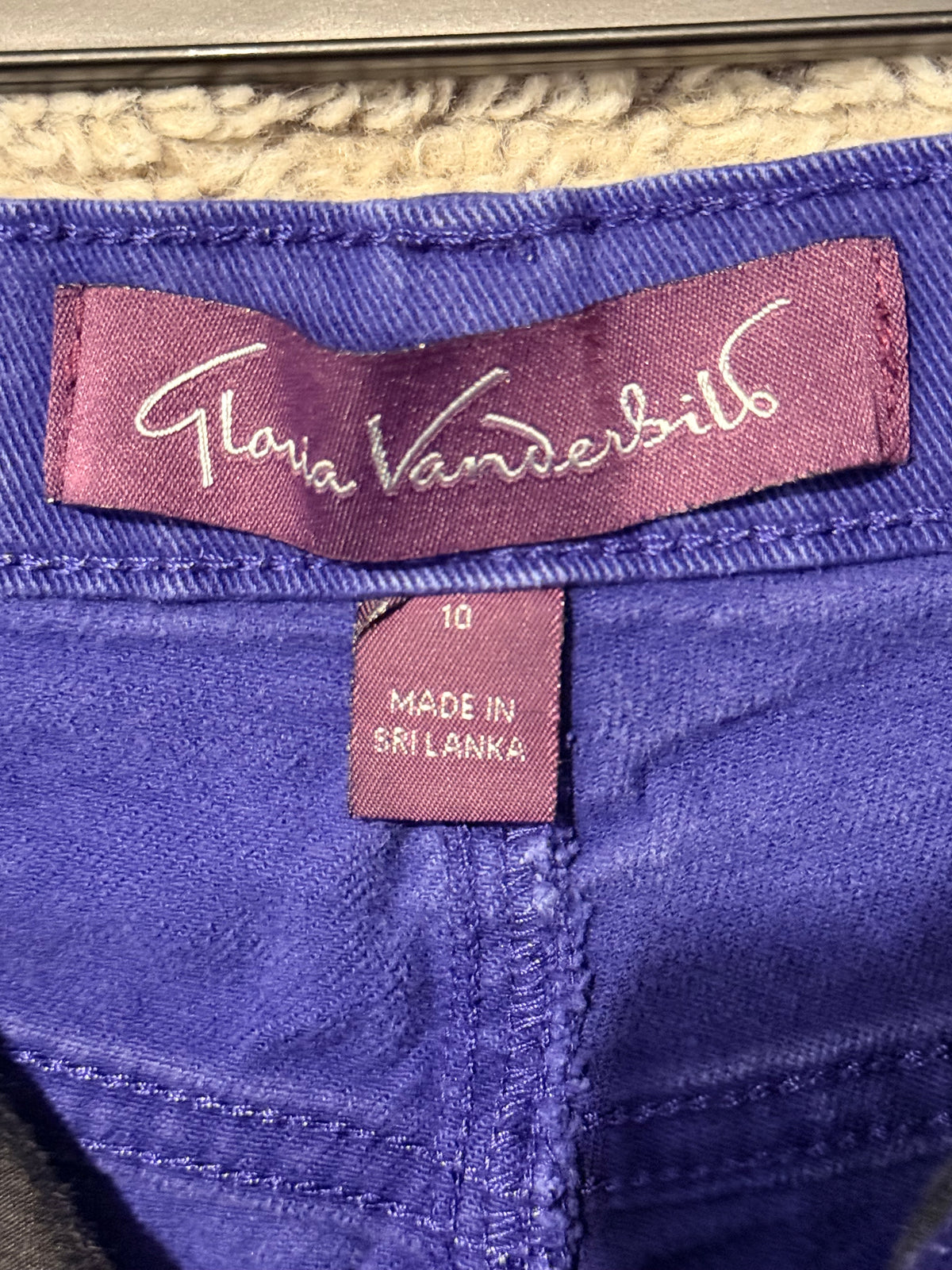 purple & gray bell bottoms