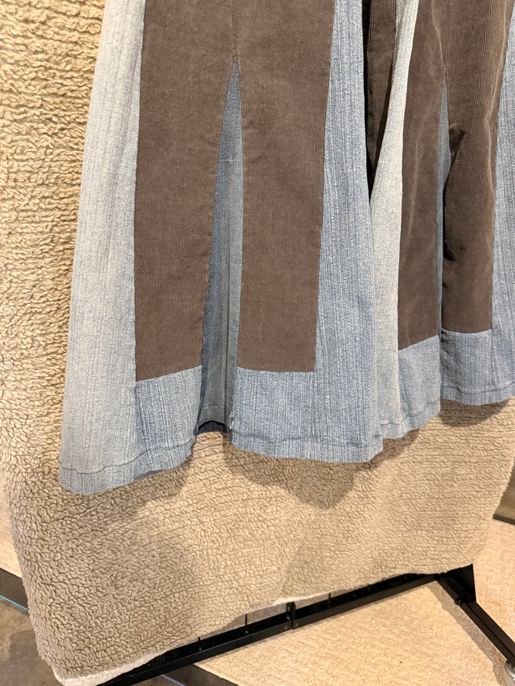 dark gray corduroy bell bottoms