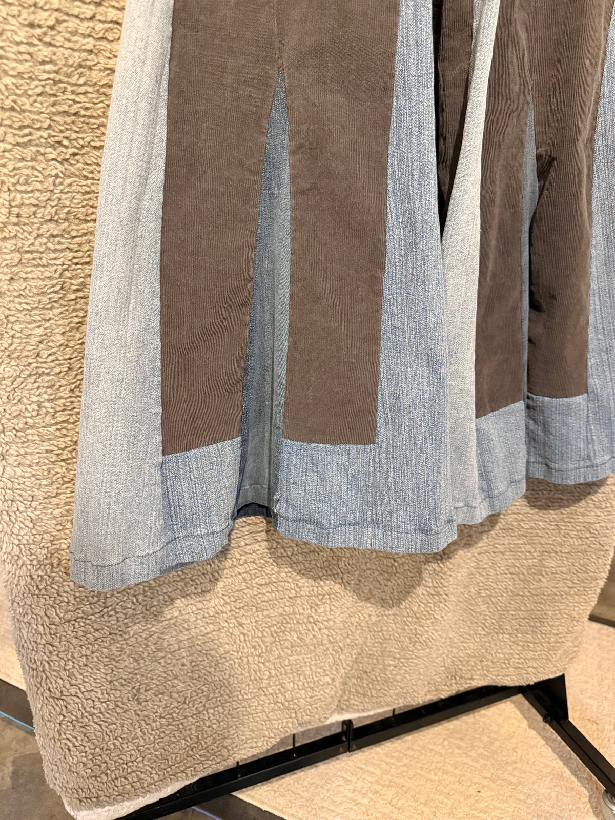 dark gray corduroy bell bottoms