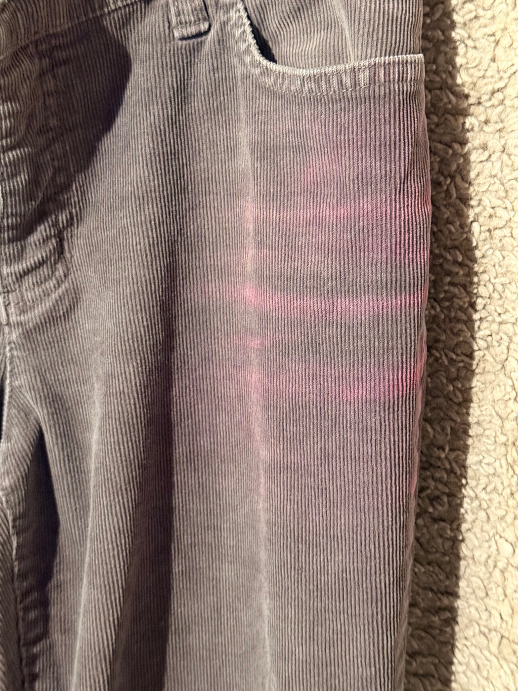 dark gray corduroy bell bottoms