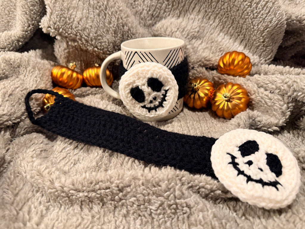 skull face cup cozies
