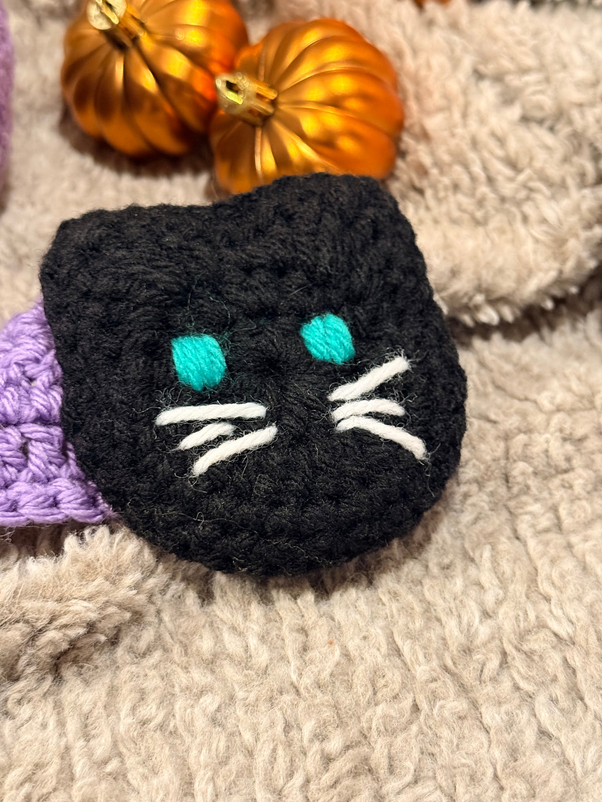 black cat cup cozies