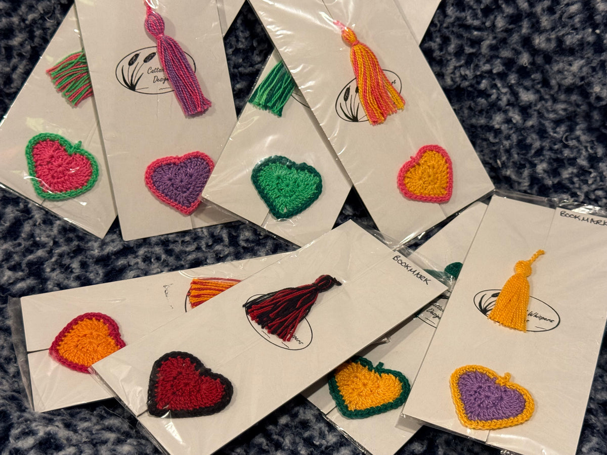 heart bookmarks
